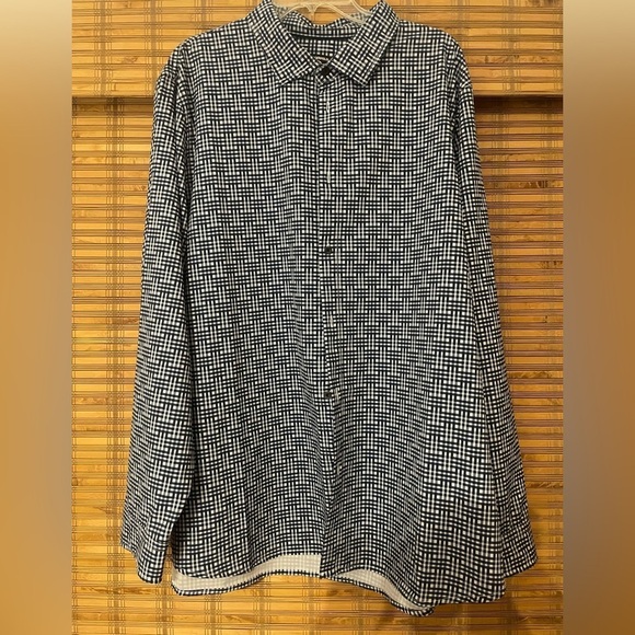 Karl Lagerfeld Other - Karl Lagerfeld Navy and White Patterned Shirt Size XXL
